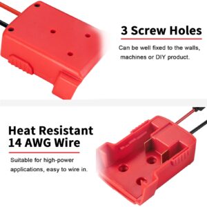 Power Wheels Adapter for Milwaukee M18 Battery 18v Dock Power Connector 12 Gauge Robotics