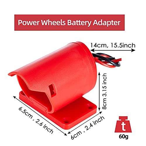 Power Wheels Battery Adapter for Milwaukee M12 12V Dock Power Connector 12 Gauge Robotic