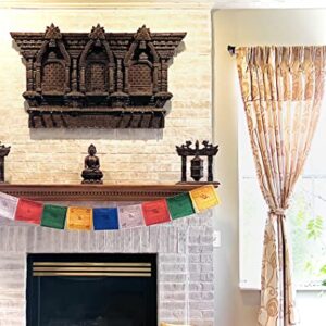 100% Cotton Healing Lama Original Tibetan Wind Horse Prayer Flags. Authentic Buddhist Flags Blessed by a Lama. (Pack of 50 Flags(6.5"X6.5")