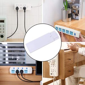 TOYANDONA 6pcs Self Adhesive Power Strip Holder Surge Protector Fixator Cable Management System Wall Mount for WiFi Router Tissue Box Remote Control