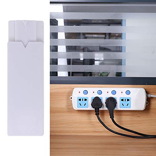 TOYANDONA 6pcs Self Adhesive Power Strip Holder Surge Protector Fixator Cable Management System Wall Mount for WiFi Router Tissue Box Remote Control