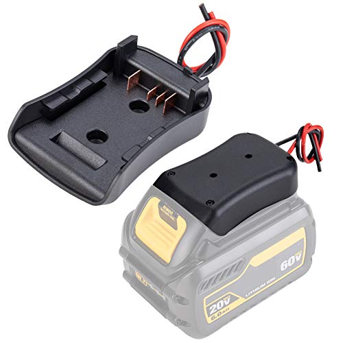 Power Wheels Battery Adapter for DeWALT Flexvolt 60V Max Battery Dock Power Connector 12 Gauge 54