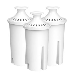 filterlogic nsf certified pitcher water filter, replacement for brita® classic 35557, ob03, mavea® 107007, brita® pitchers grand, lake, capri, wave and more (pack of 3)