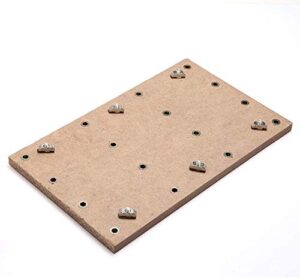 genmitsu cnc mdf spoilboard table for 3018 cnc router machine, 30 x 18 x 1.2cm (11-4/5''x 7''x 1/2''), m6 holes (6mm), screws and nuts included