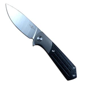 twosun ts223 m390 blade titanium carbon fiber handle frame lock gift collection folding knives