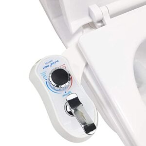 elcare bidet ami 930-fresh water non-electric mechanical bidet attachment-selfcleaning dual nozzles of wash and women wash toilet bidets