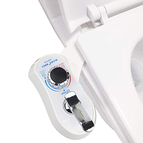 Elcare Bidet AMI 930-Fresh Water Non-Electric Mechanical Bidet Attachment-Selfcleaning Dual Nozzles of Wash and Women Wash Toilet Bidets