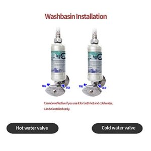 3 pcs Water Purifier Filter for Washing Machines - Rust Removal 5μm
