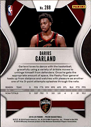 2019-20 Panini Prizm #288 Darius Garland Cleveland Cavaliers Rookie Basketball Card