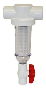 merrill mfg 1.5" 100 mesh pvc spin down sediment t-style water filter