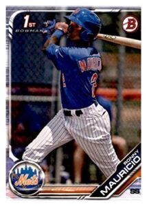 2019 bowman prospects #bp-107 ronny mauricio rc rookie new york mets mlb baseball trading card
