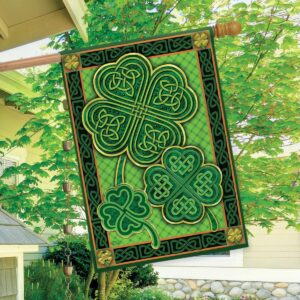 Briarwood Lane Celtic Shamrocks St. Patrick's Day House Flag Irish 28" x 40"