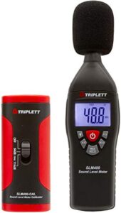 triplett slm400-kit decibel sound level meter with calibrator, 35 to 130db