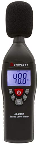 Triplett SLM400-KIT Decibel Sound Level Meter with Calibrator, 35 to 130dB