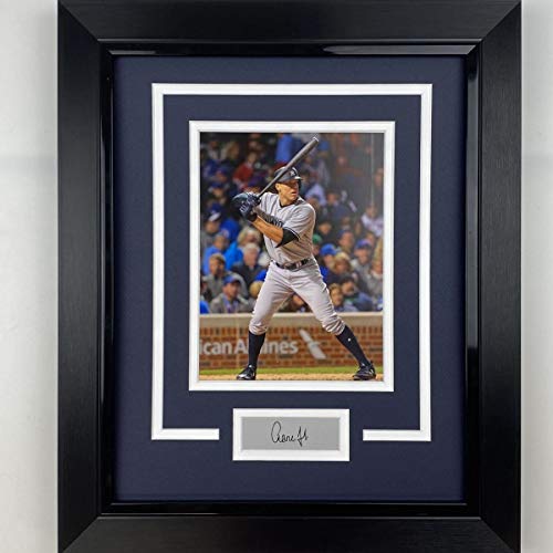 Framed Aaron Judge Facsimile Laser Engraved Signature Auto New York Yankees 14x17 Baseball Photo