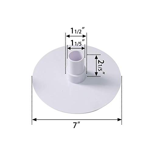 ATIE Pool Skimmer Skim Vacuum Plate with 90 Degree Elbow 8929 Compatible with Swimline HydroTools Vacuum Adapter Plate w/Elbow 8929