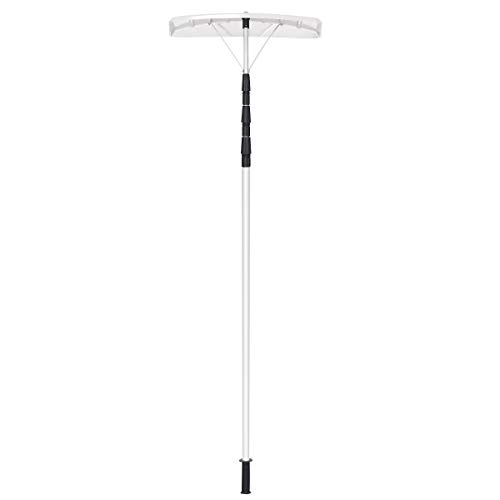 S AFSTAR Aluminum Roof Rake, 6.5’-21’ Telescoping Snow Roof Rake w/ 6’’ x 25’’Blade & Twist-N-Lock, Lightweight Snow Rake for House Proof, Debris, Leaves, Branches, Snow Removal