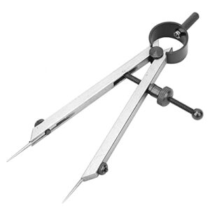 line compass, durable scriber wing divider, dual needle spacing compass, carbon steel for diy hardware diy accessories(100mm)