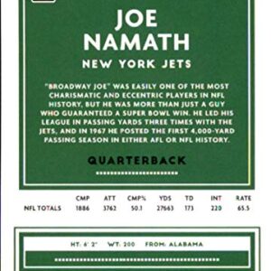 2020 Donruss #195 Joe Namath New York Jets NFL Football Card NM-MT