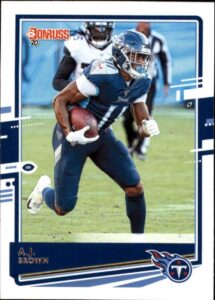 2020 donruss #247 a.j. brown tennessee titans nfl football card nm-mt