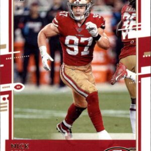 2020 Donruss #12 Nick Bosa San Francisco 49ers NFL Football Card NM-MT