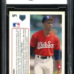 1991 Upper Deck #sp1 Michael Jordan Baseball Rookie Card BGS BCCG 9 Near Mint+