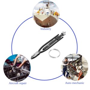 9 Inch Safety Wire Twisting Pliers, Aircraft Wire Twisting Tool with 10 Meters 0.5 mm Wire, Automatic Metal Lock Twister for Aircraft Auto Industry