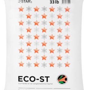 Star'sTech ECO-ST Starfish Extract Ice Melt Safe For Concrete - Eco Friendly & Pet Safe Ice Melt For Snow - Fast Acting Snow Melt and Effective at -30℉ (33lb)