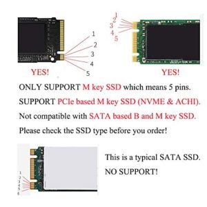 V VOILA REVE M.2 NVME SSD Convert Adapter for SSD MacBook Pro 2016-2017 A1708 – Connector 22 + 34 Points