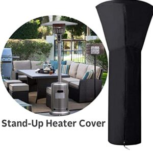 Extra Large Patio Heater Covers（94"H x 36"D x 23"B）