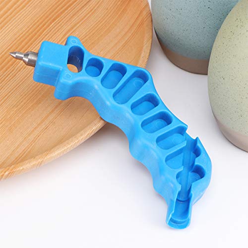 2-in-One Drip Irrigation Tubing Hole Punch & Fitting Insertion Tool, Irrigation Tools for Easier 1/4" Inch Fitting & Emitter Insertion (Blue)