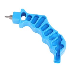 2-in-one drip irrigation tubing hole punch & fitting insertion tool, irrigation tools for easier 1/4" inch fitting & emitter insertion (blue)