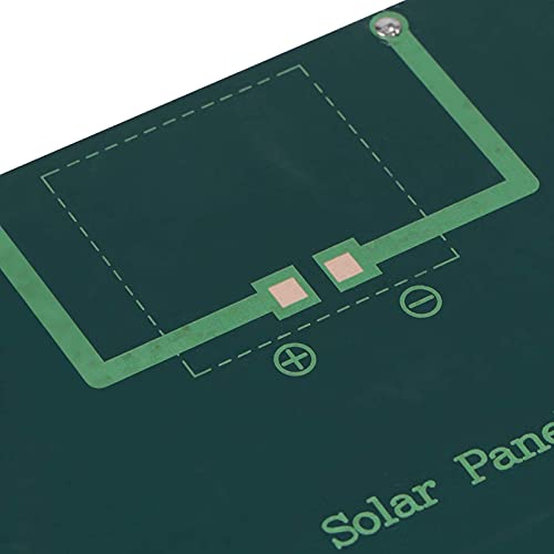 Yosoo Solar Panel Battery Charger, 2W 12V DIY Polycrystalline Silicon Solar Panel High-Efficiency Module Good Sealing Mini Solar Panel for Solar Light Science Project Charging