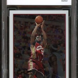 2003-04 Topps Chrome #111 Lebron James Rookie Card BGS BCCG 9 Near Mint+