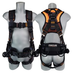 frontline 110ctb combat™ lite full body harness all aluminum | hardware trauma straps | osha and ansi compliant (size: m-l)