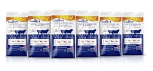 champion usa justifly feedthrough cattle fly control, 6 pack | non-toxic larvicide. controls all four fly species that affect cattle. over 50 million head treated (6 pack)