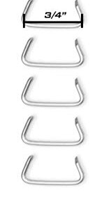 Cascade Tools 500 Pack 3/4" Galvanized Hog Rings Weather Resistant Galvanized Steel Perfect for Furniture Upholstery, Auto Upholstery, Meat & Sausage Casings, and Fencing