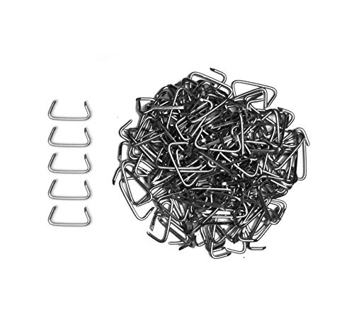 Cascade Tools 500 Pack 3/4" Galvanized Hog Rings Weather Resistant Galvanized Steel Perfect for Furniture Upholstery, Auto Upholstery, Meat & Sausage Casings, and Fencing