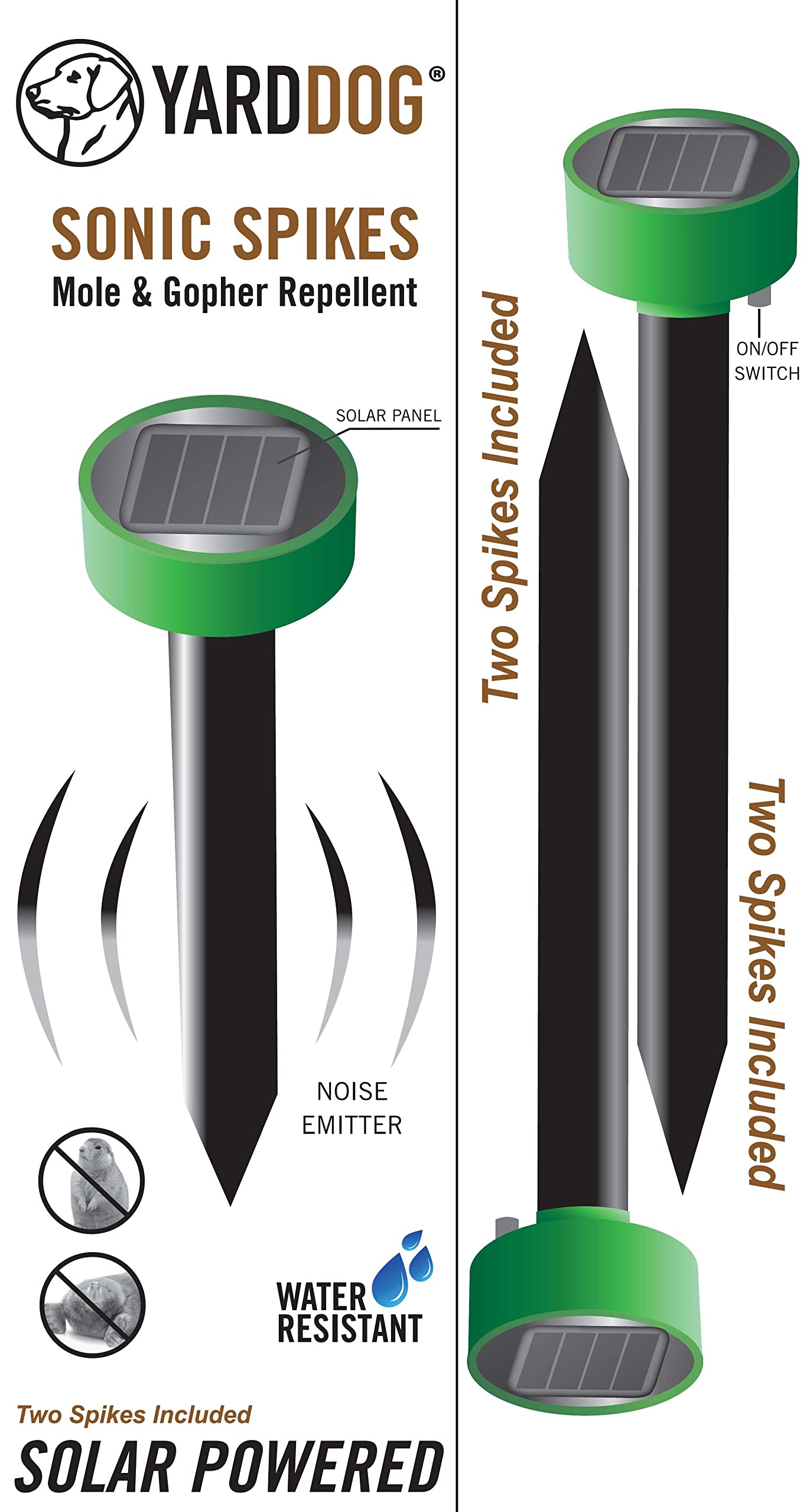 Sonic Spike Mole Gopher Vole Pest Repellent