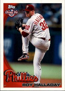 2010 topps opening day #89 roy halladay philadelphia phillies err mlb baseball card nm-mt