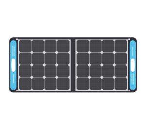 geneverse 100w portable solar panel generator for usb devices, 9lbs with 1x usb-a, 1x usb-c (each), water resistant, fast solar charging for camping, hiking, cell phones, smart watches, gps and more