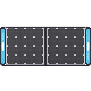 Geneverse 100W Portable Solar Panel Generator for USB Devices, 9lbs with 1X USB-A, 1X USB-C (Each), Water Resistant, Fast Solar Charging for Camping, Hiking, Cell Phones, Smart Watches, GPS and More