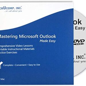 TEACHUCOMP Video Training Tutorial for Microsoft Outlook 2019 & 365 DVD-ROM Course and PDF Manual