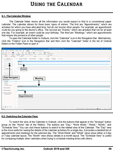 TEACHUCOMP Video Training Tutorial for Microsoft Outlook 2019 & 365 DVD-ROM Course and PDF Manual