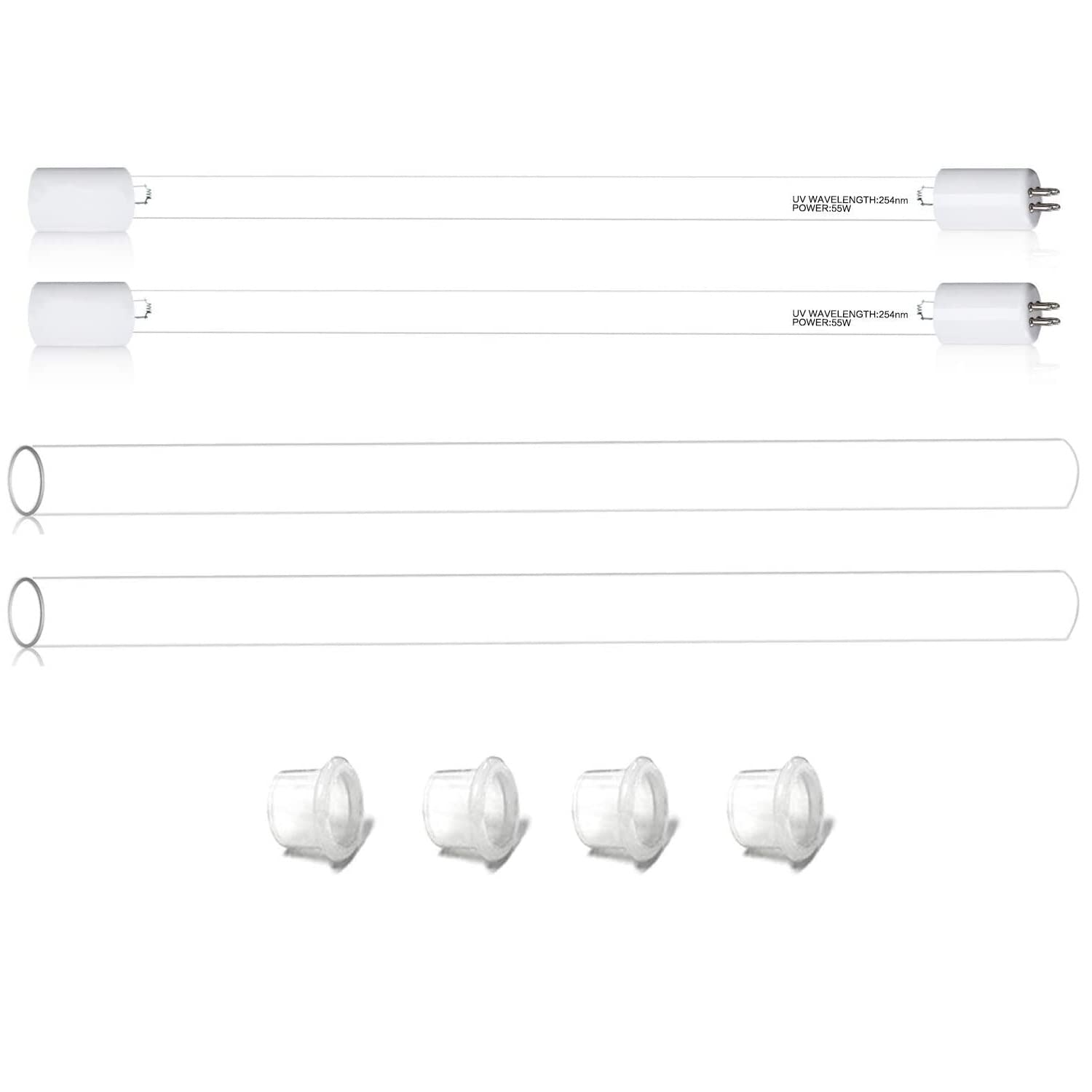 Replacement Set for Geekpure 12 GPM UV Water Filter– Pack of 8