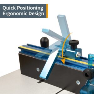 POWERTEC 71536 Deluxe Router Table Fence System 3-3/8” Tall 24" Long