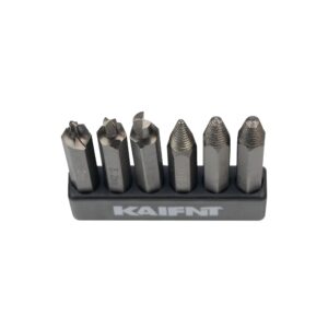KAIFNT K457 Damaged/Stripped Screw Extractor Bit Kit, Screw Remover Set, Quick-Change 1/4-Inch Hex Shank, 6-Piece