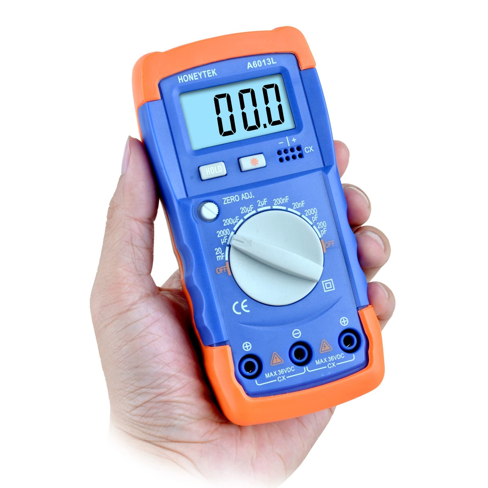 Honeytek A6013L Capacitance Meter Capacitor Electronic Measuring Capacitance Tester