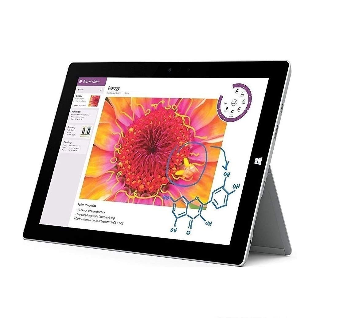 Microsoft Surface 3 10.8" FHD (1920x1280) Touchscreen 2-in-1 Education and Business Laptop Tablet (Intel Quad-Core Atom x7-Z8700, 4GB RAM, 64GB SSD) Mini DP, WiFi AC, Webcam, Windows 10 Pro