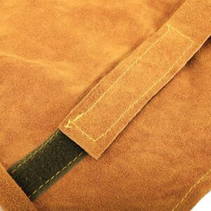 HYDDNice 18.5" Leather Welding Work Sleeves, Heat Resistant Leather Welding Sleeves for Welding Work Arm Protection